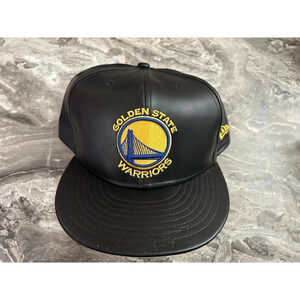 New leather golden state warriors fitted‎ sz 8 and 1/4​